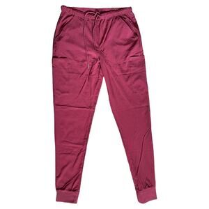 New York Laundry Medics  Burgandy Jogger Scrub Pants, M